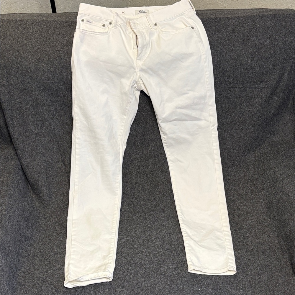 Ralph Lauren women’s Cream Slim Jeans